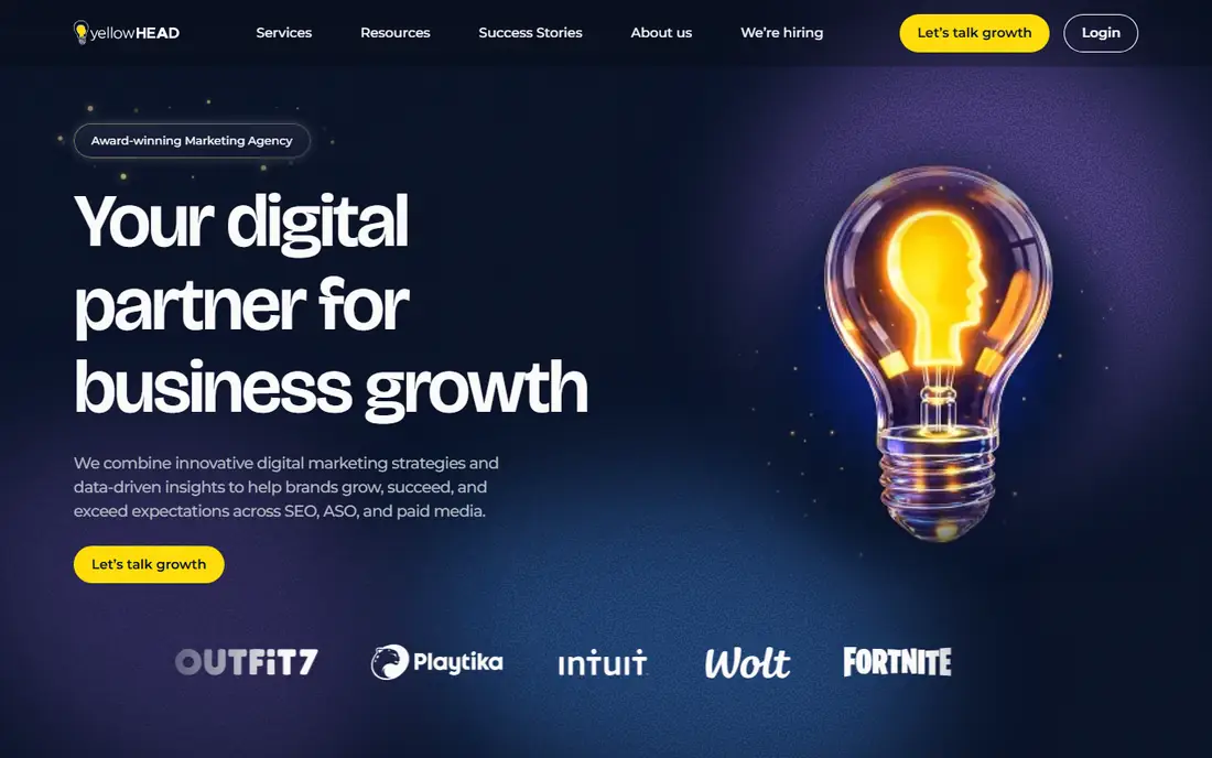 yellowHEAD homepage