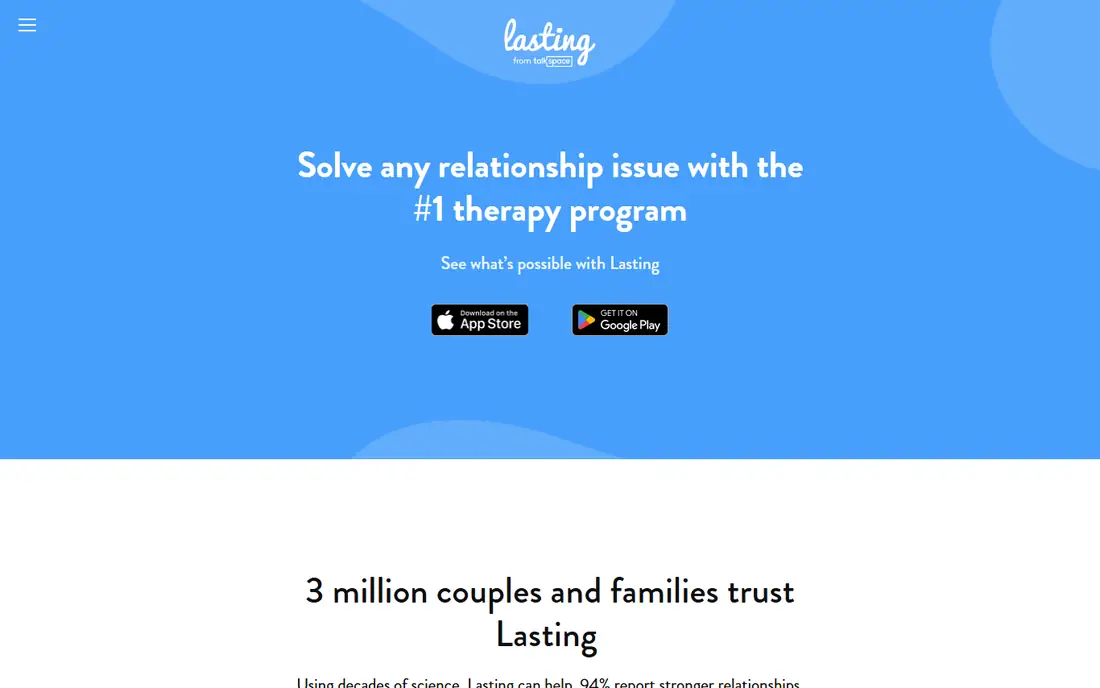 Lasting homepage