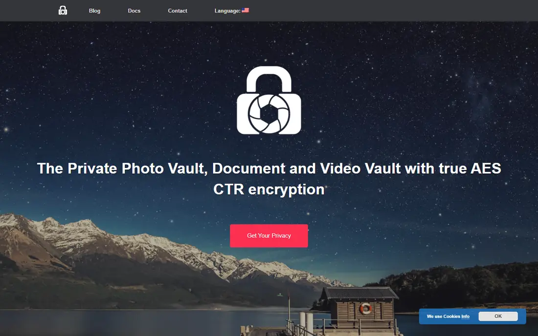 LockMyPix homepage