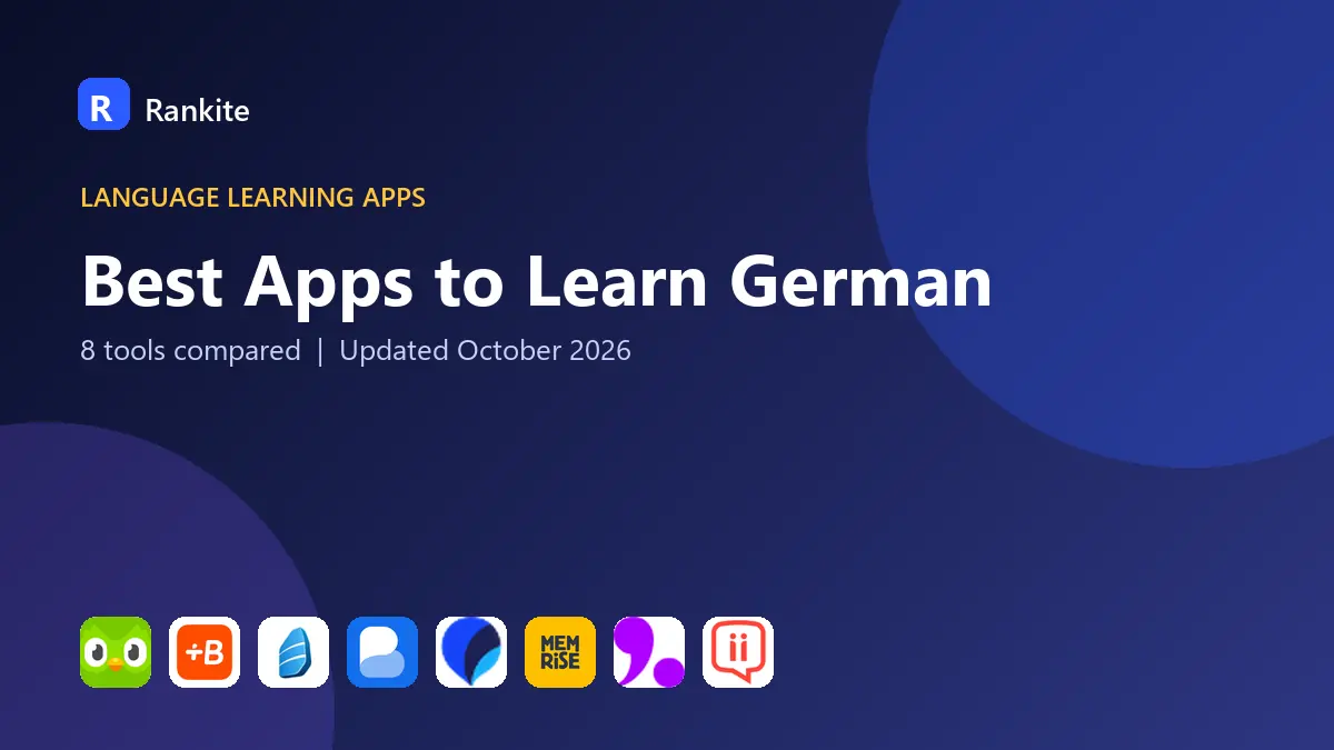 Best Apps to Learn German in 2026: 8 Tools Compared