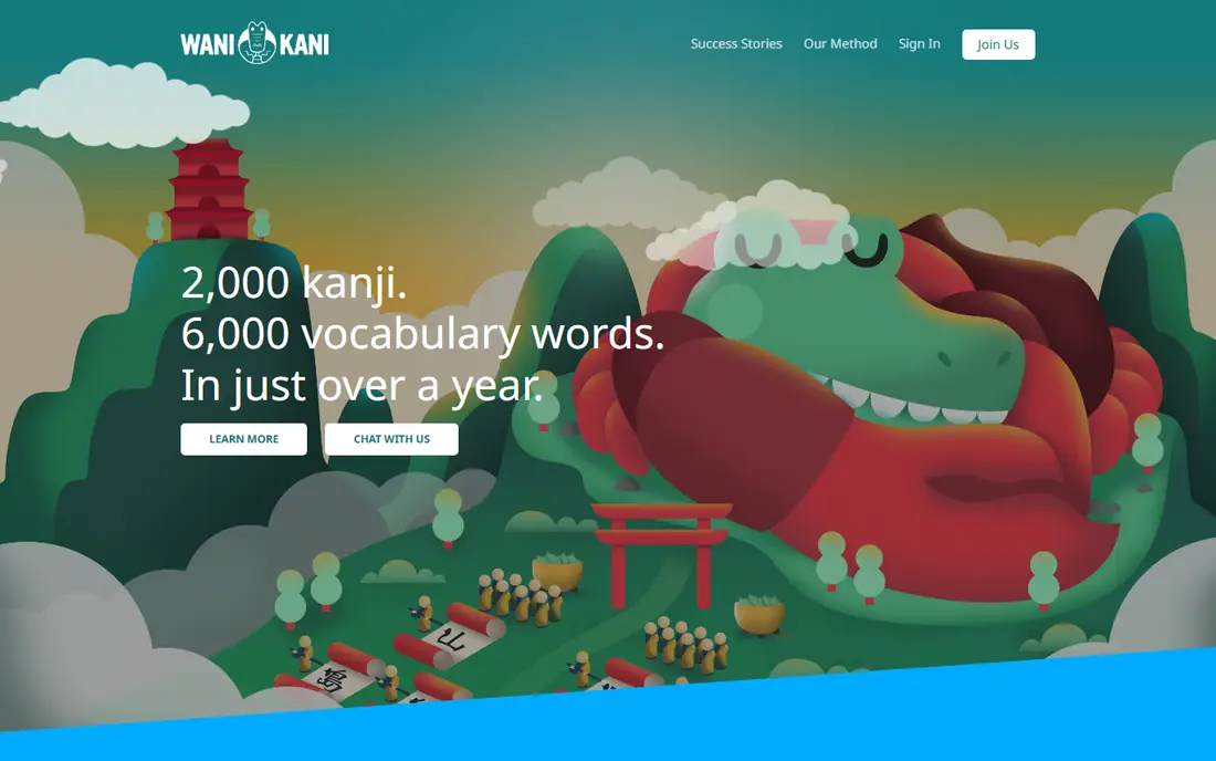 WaniKani homepage