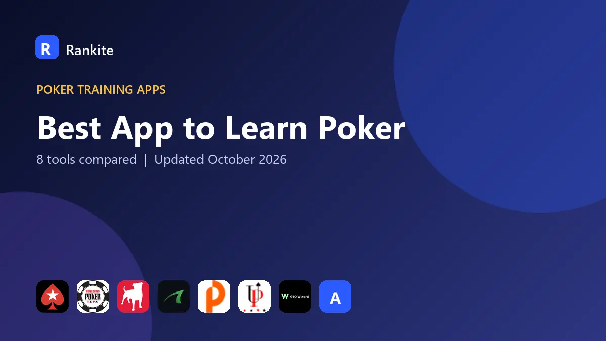 Best App to Learn Poker in 2026: 8 Apps Compared
