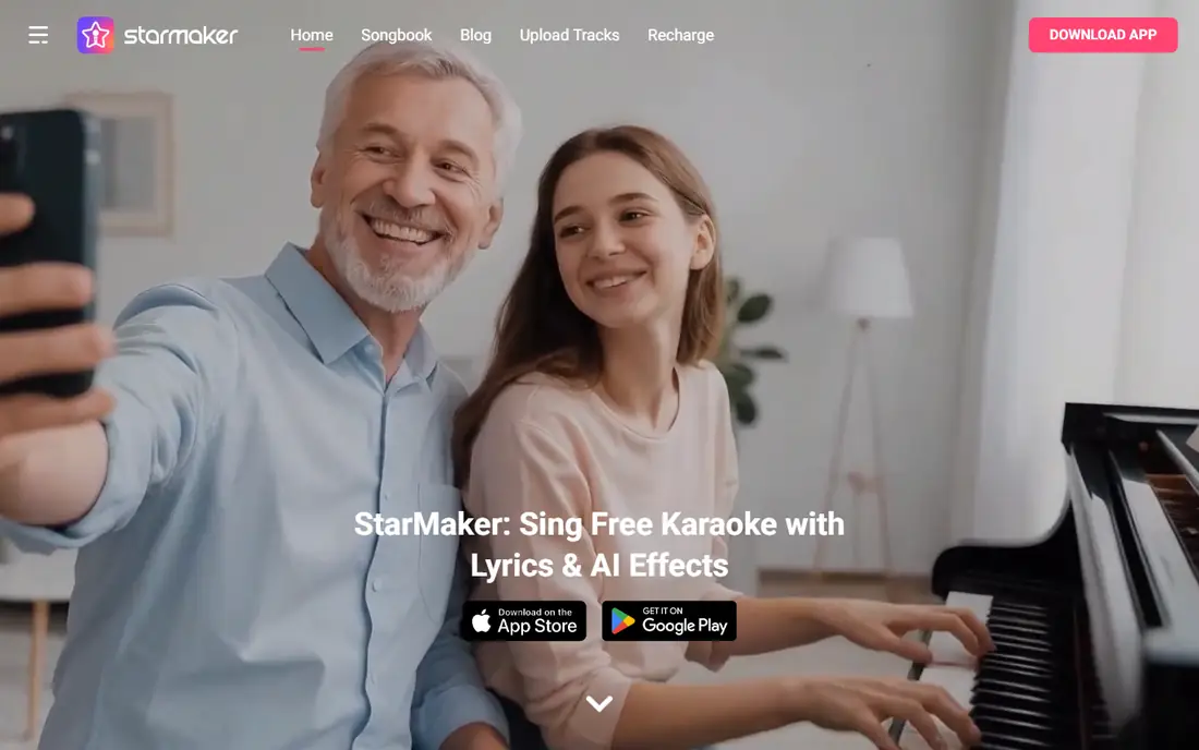 StarMaker homepage