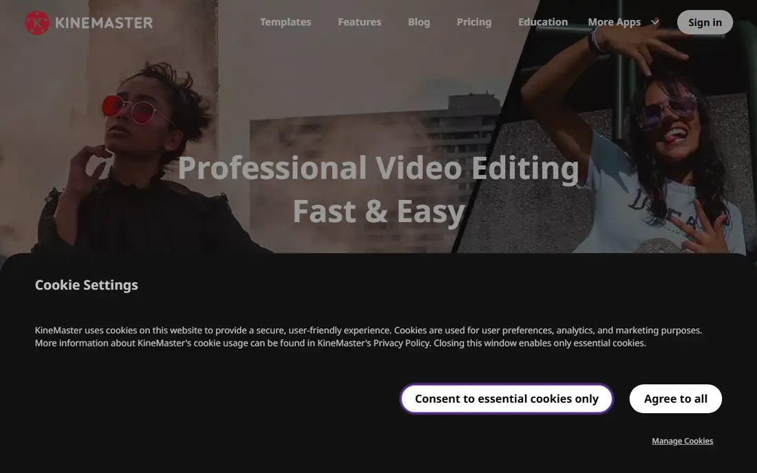 KineMaster homepage