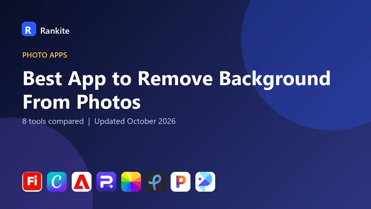 Best App to Remove Background From Photos in 2026: 8 Tools Compared