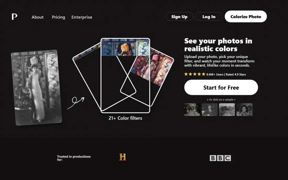 Palette.fm homepage