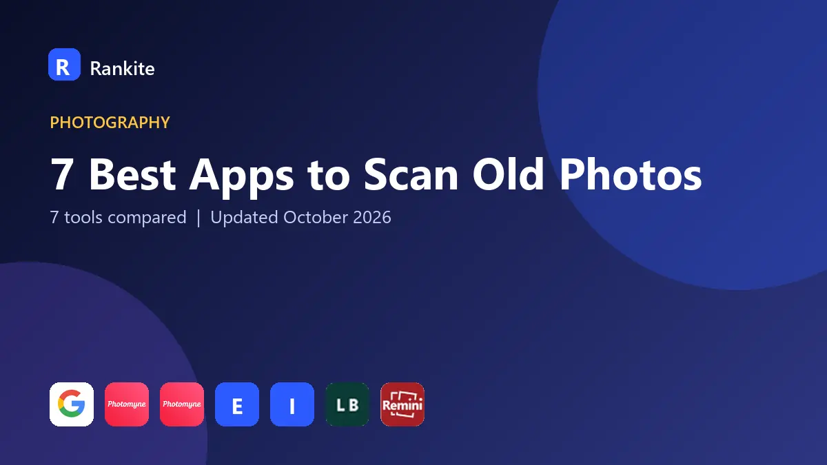 7 Best Apps to Scan Old Photos in 2026: 7 Tools Compared