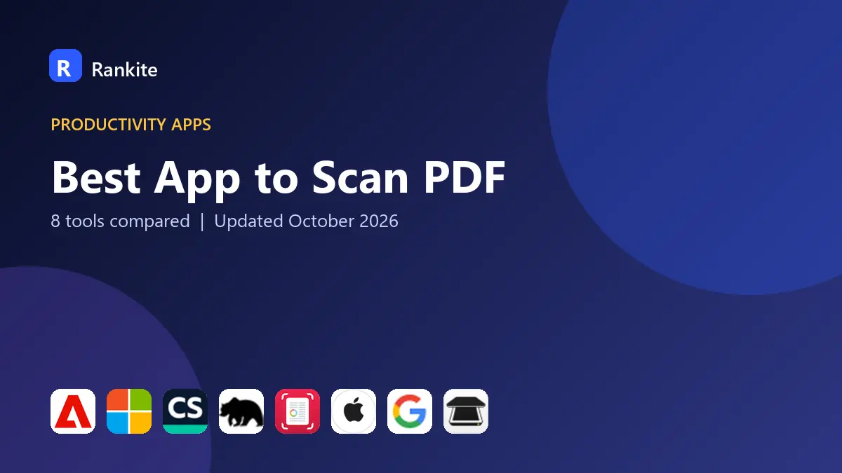 Best App to Scan PDF in 2026: 8 Tools Compared