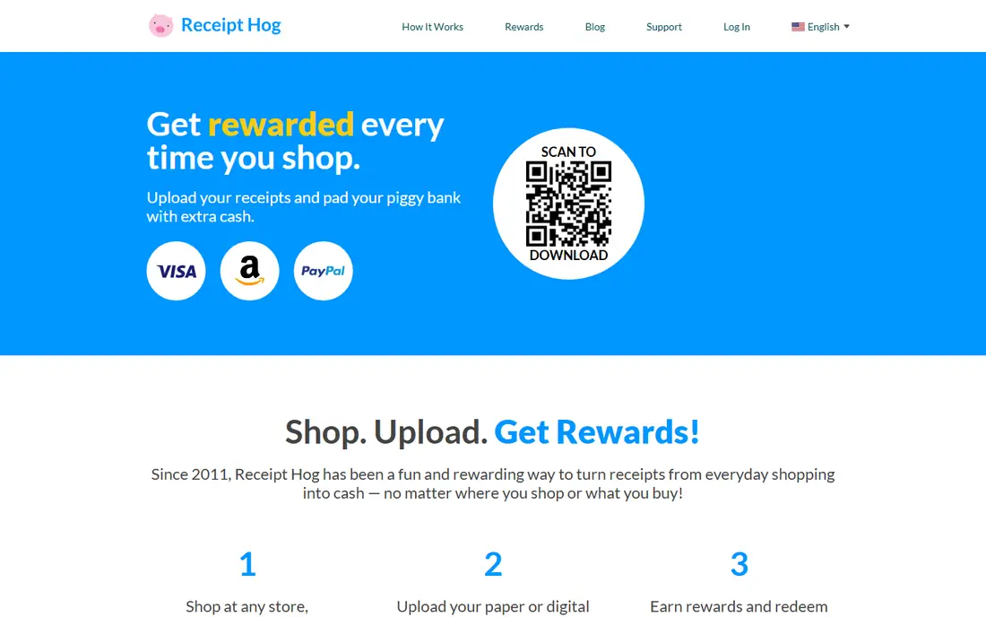 Receipt Hog homepage