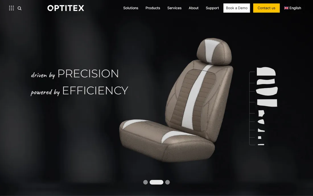 Optitex homepage