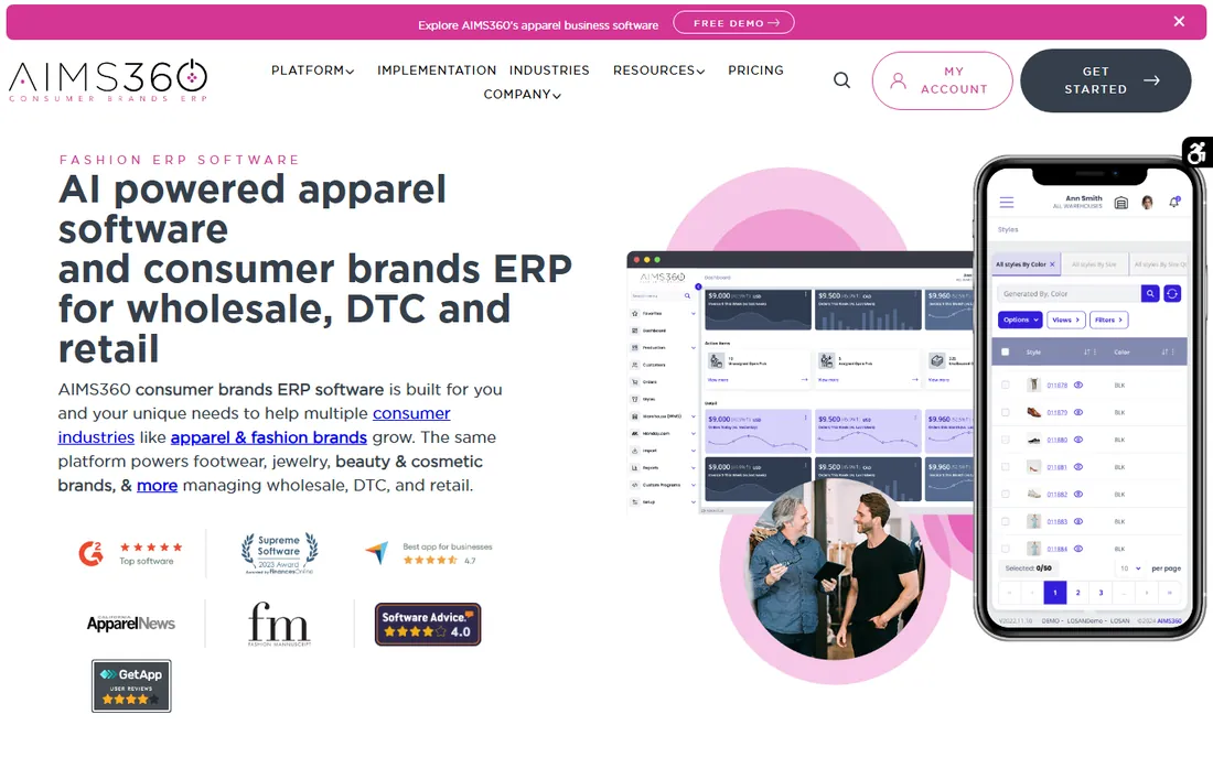 AIMS360 homepage