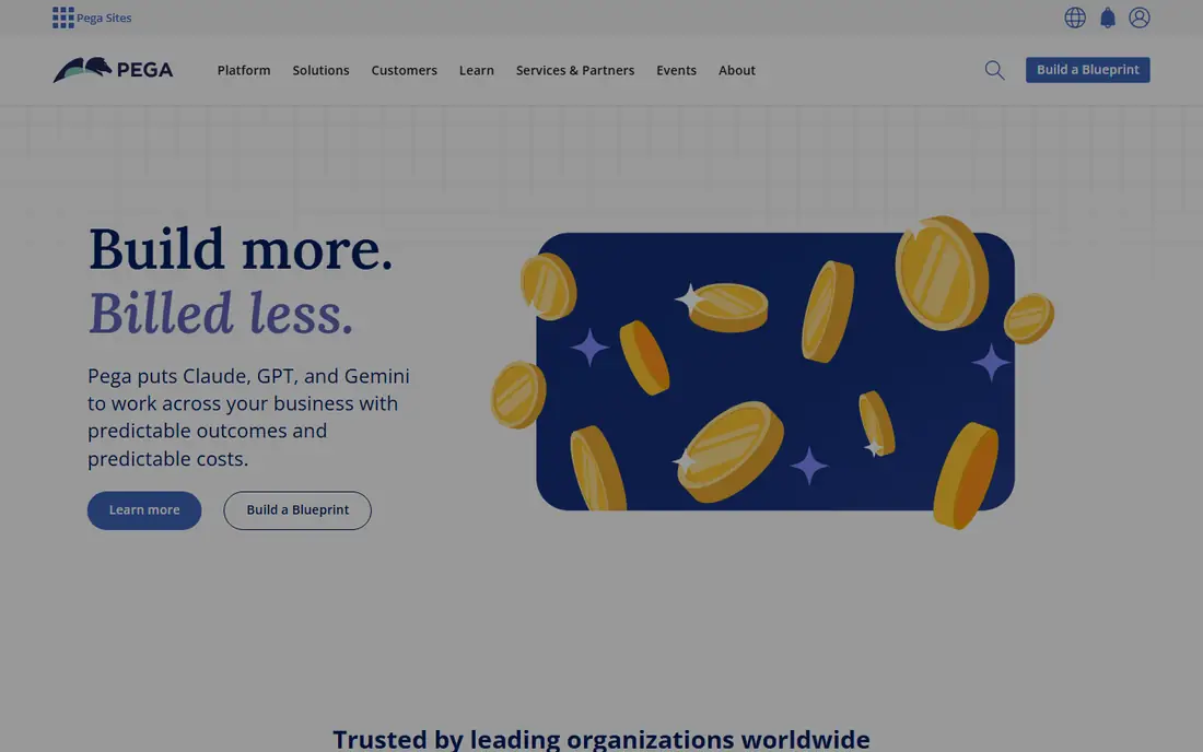 Pega homepage
