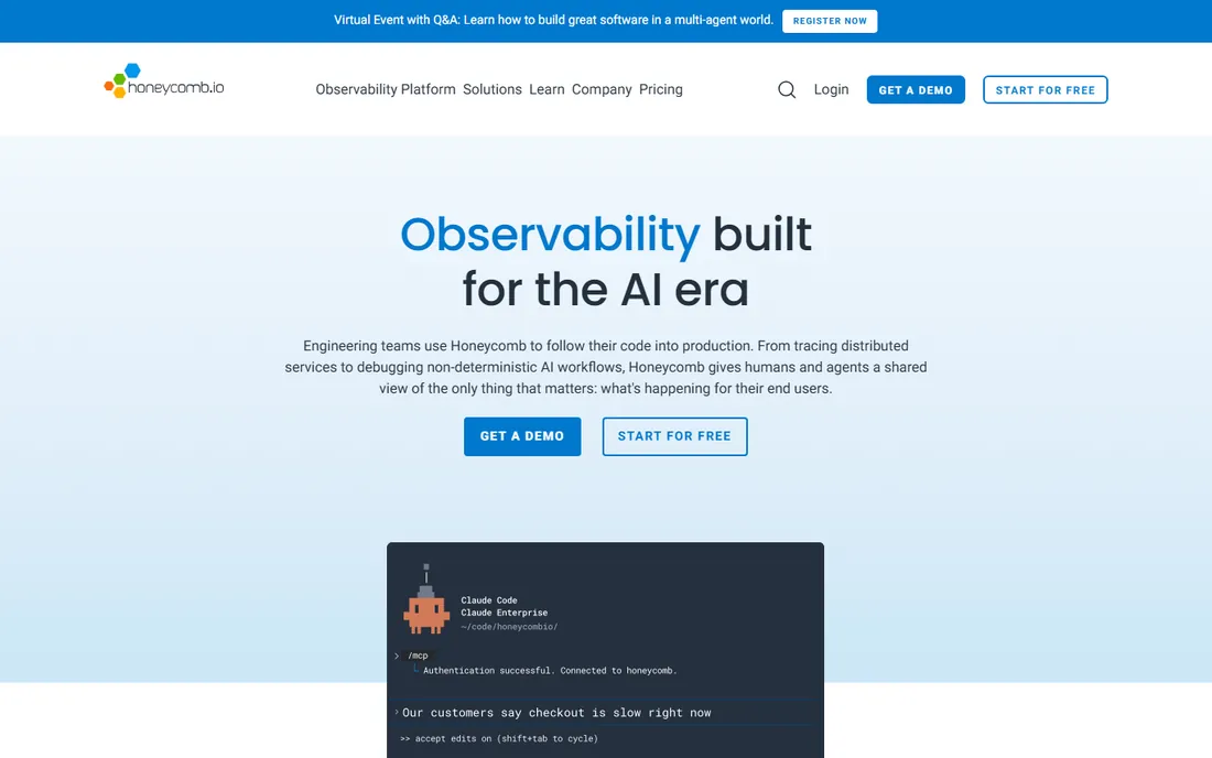 Honeycomb homepage