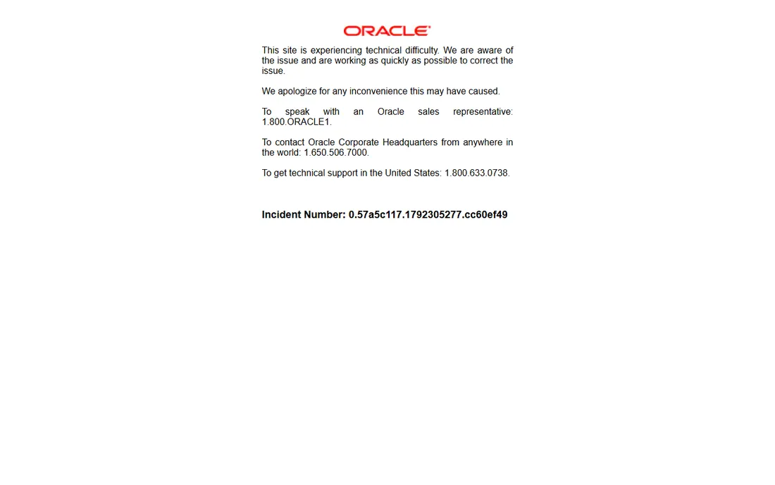 Oracle WebLogic Server homepage