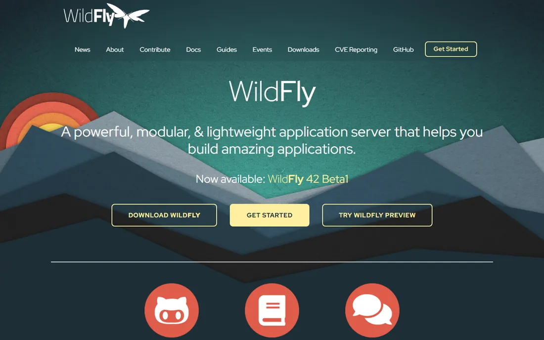 WildFly homepage
