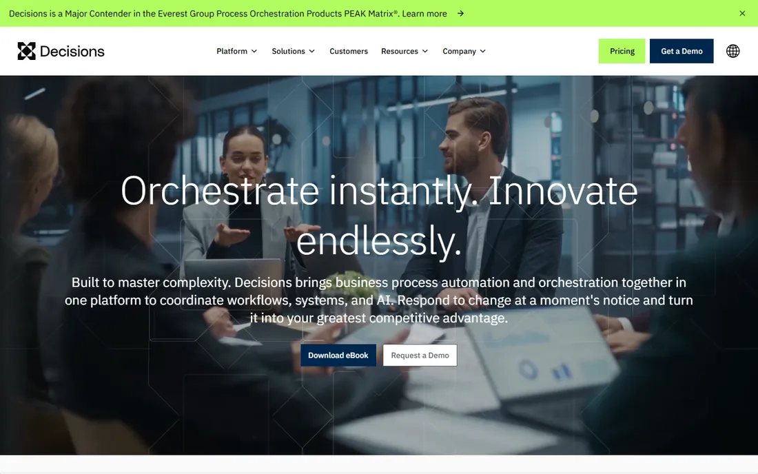Decisions homepage