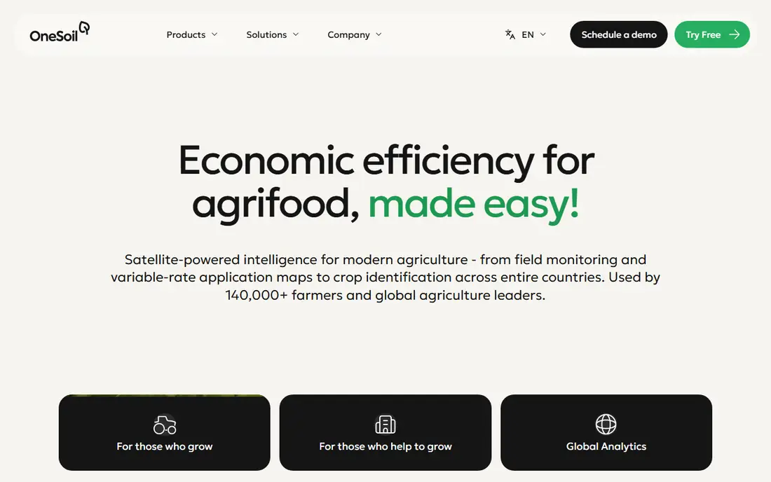 OneSoil homepage