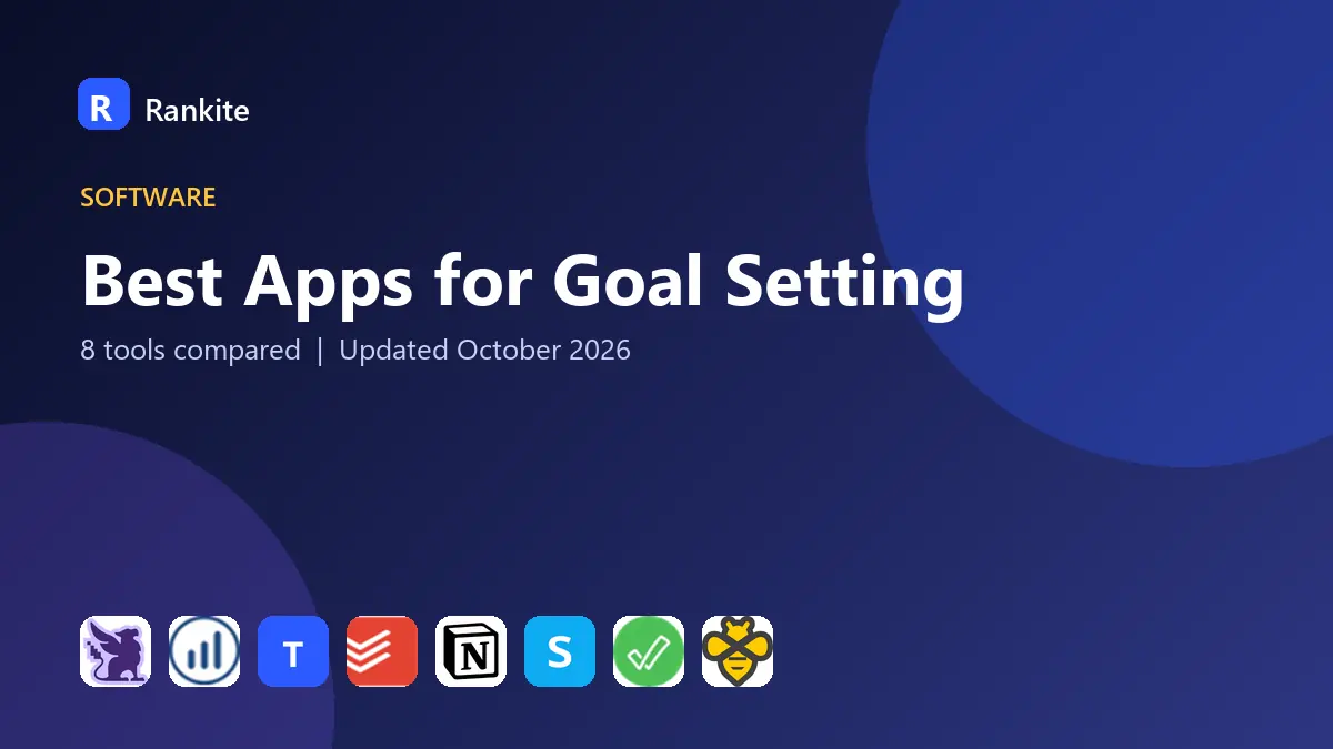 Best Apps for Goal Setting in 2026: 8 Apps Compared
