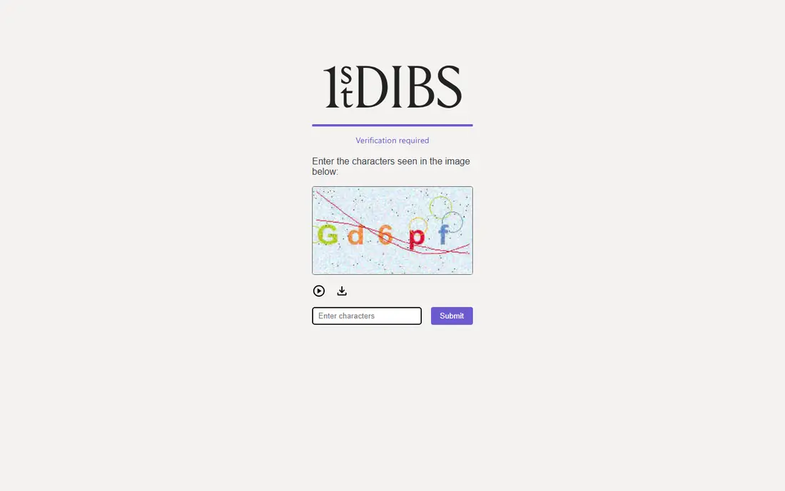 1stDibs homepage