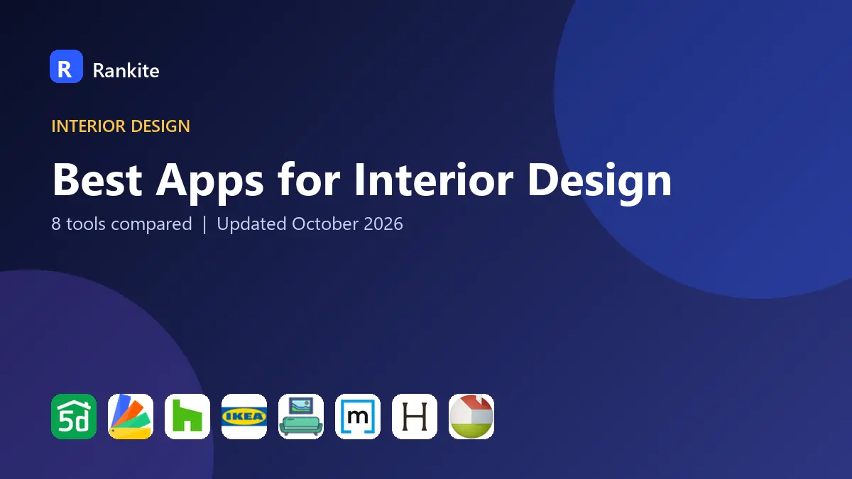 Best Apps for Interior Design in 2026: 8 Tools Compared