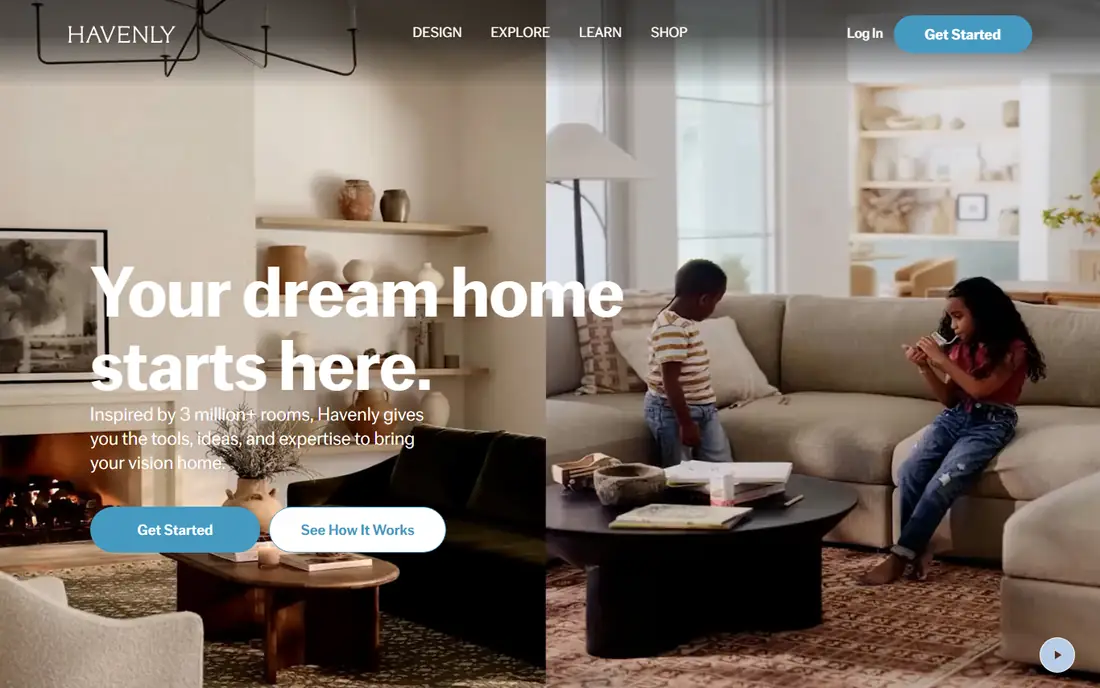 Havenly homepage