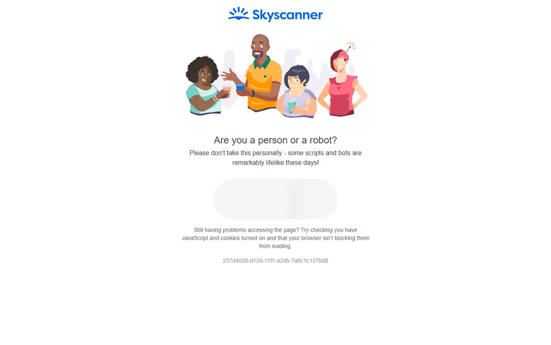 Skyscanner homepage