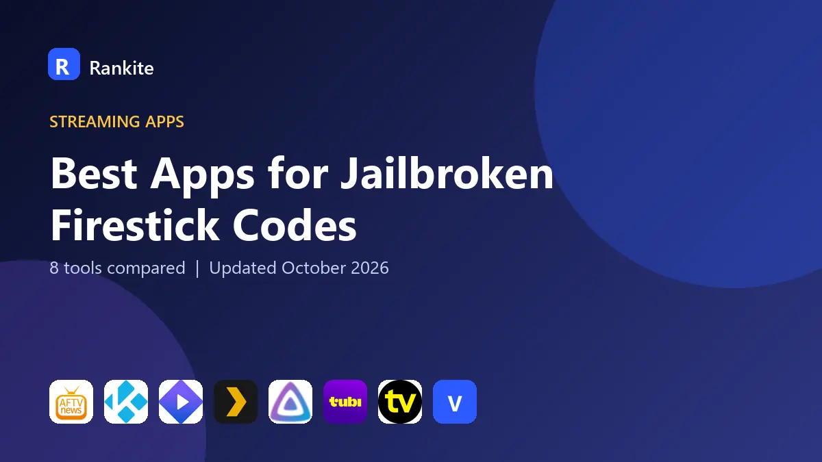 Best Apps for Jailbroken Firestick Codes in 2026: 8 Tools Compared