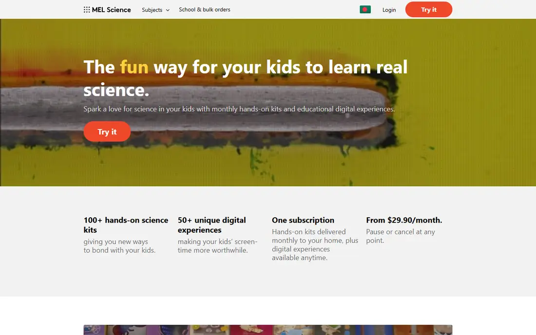 MEL Science homepage