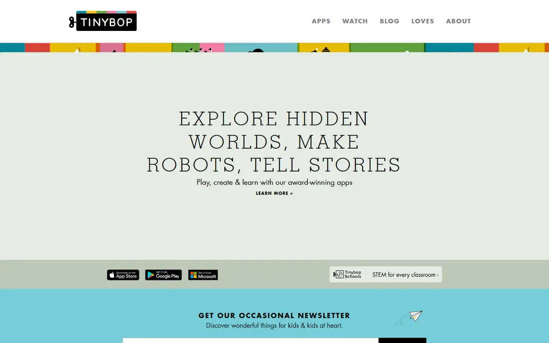 The Human Body by Tinybop homepage
