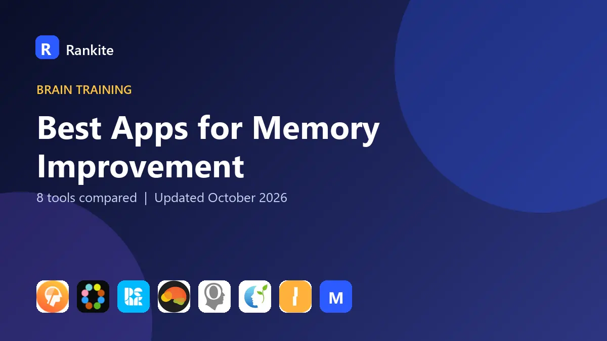 Best Apps for Memory Improvement in 2026: 8 Tools Compared