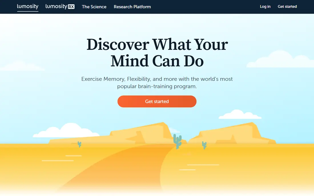 Lumosity homepage