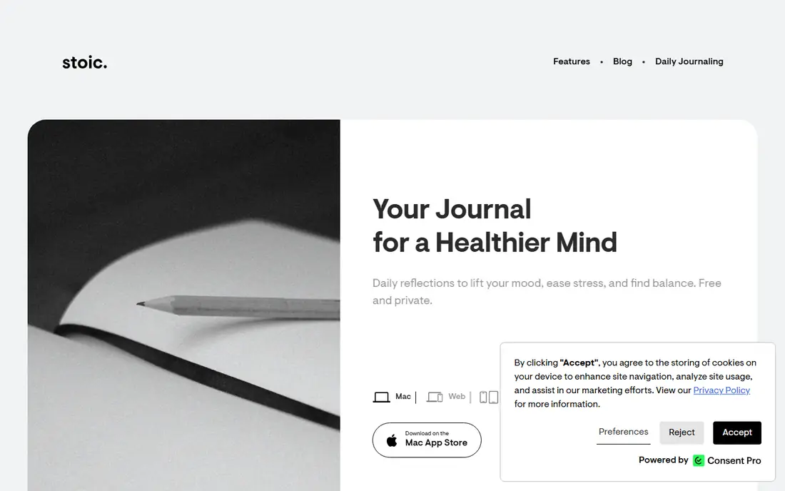 Stoic homepage