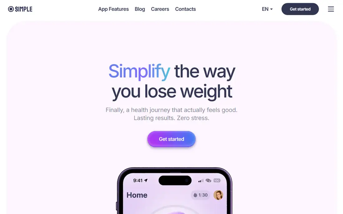 Simple homepage