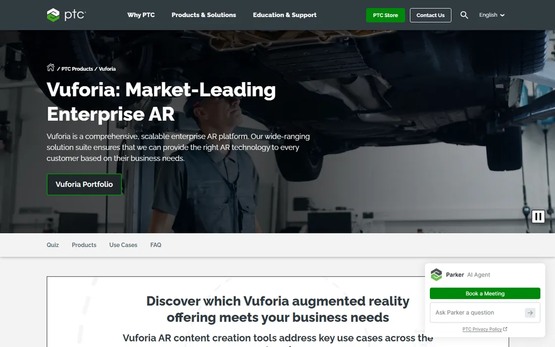 Vuforia homepage