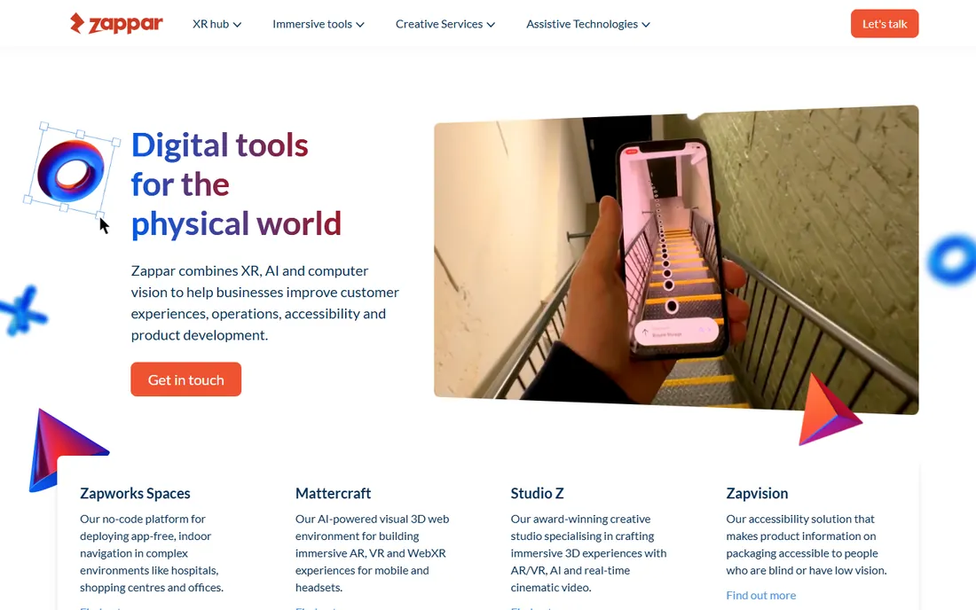 Zappar homepage