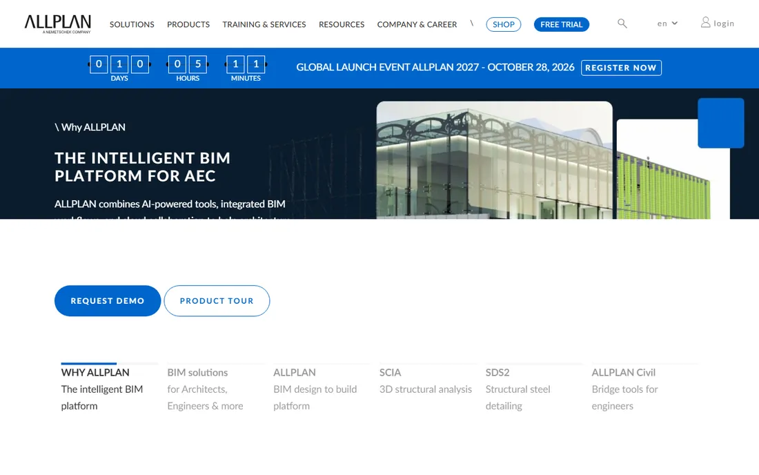Allplan homepage