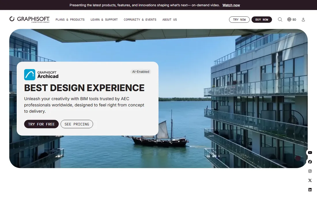 ArchiCAD homepage