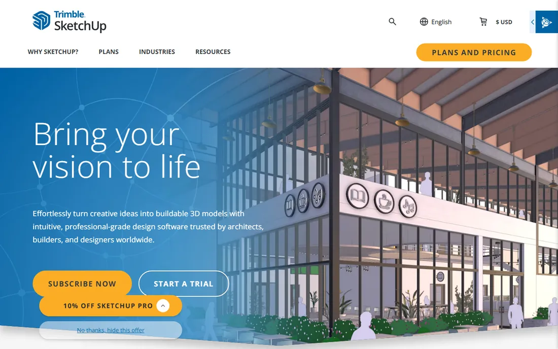 SketchUp Pro homepage