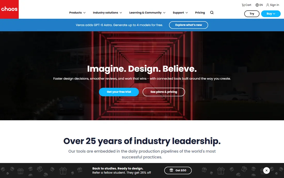 Corona Renderer homepage