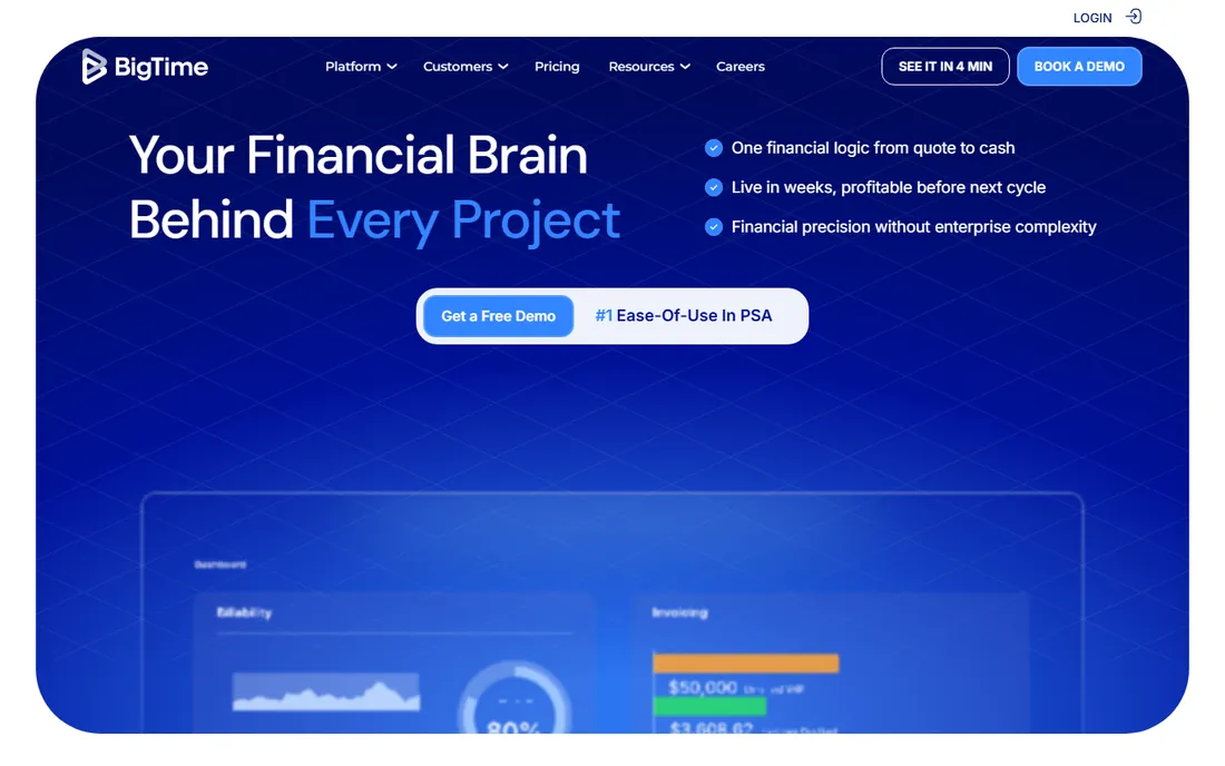 BigTime homepage