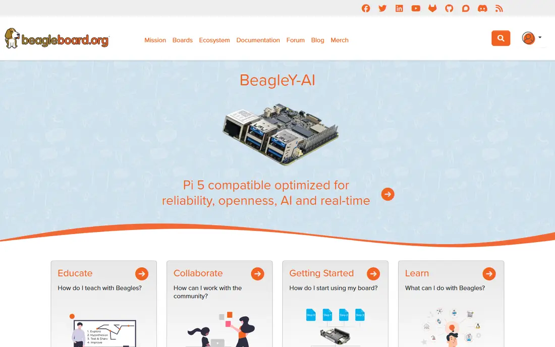 BeagleBone Black homepage