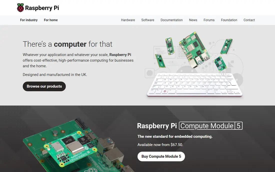 Raspberry Pi Pico homepage