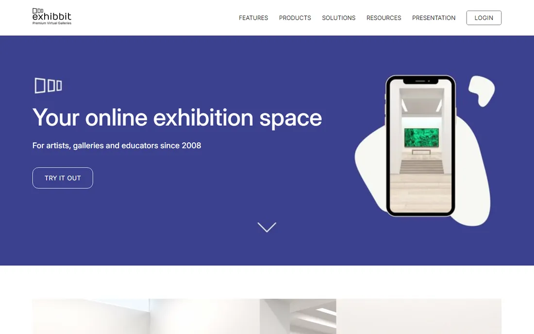 Exhibbit homepage