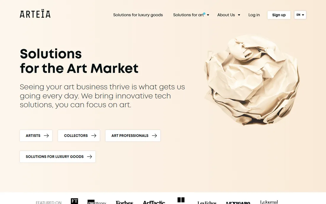 Arteia homepage