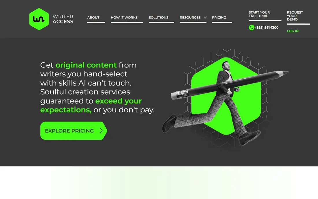 WriterAccess homepage