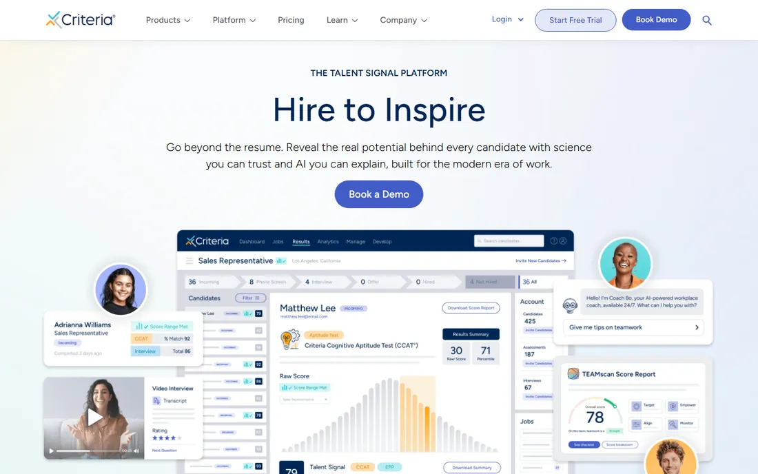 Criteria Corp homepage