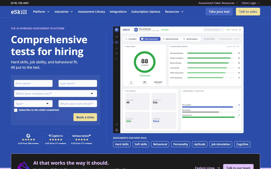 eSkill homepage