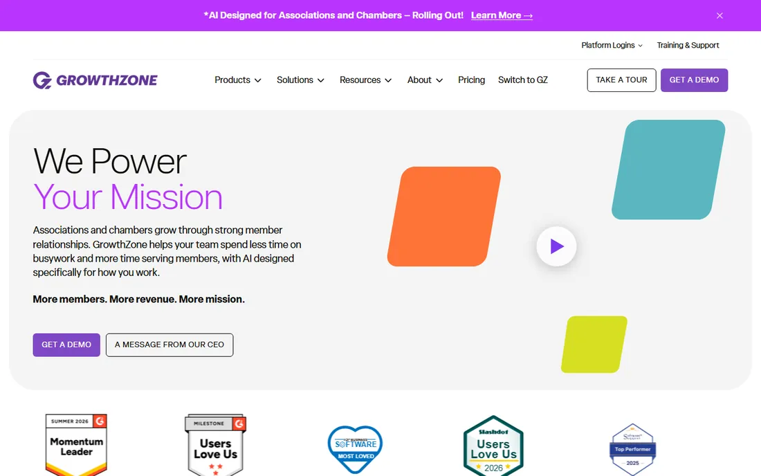 GrowthZone homepage