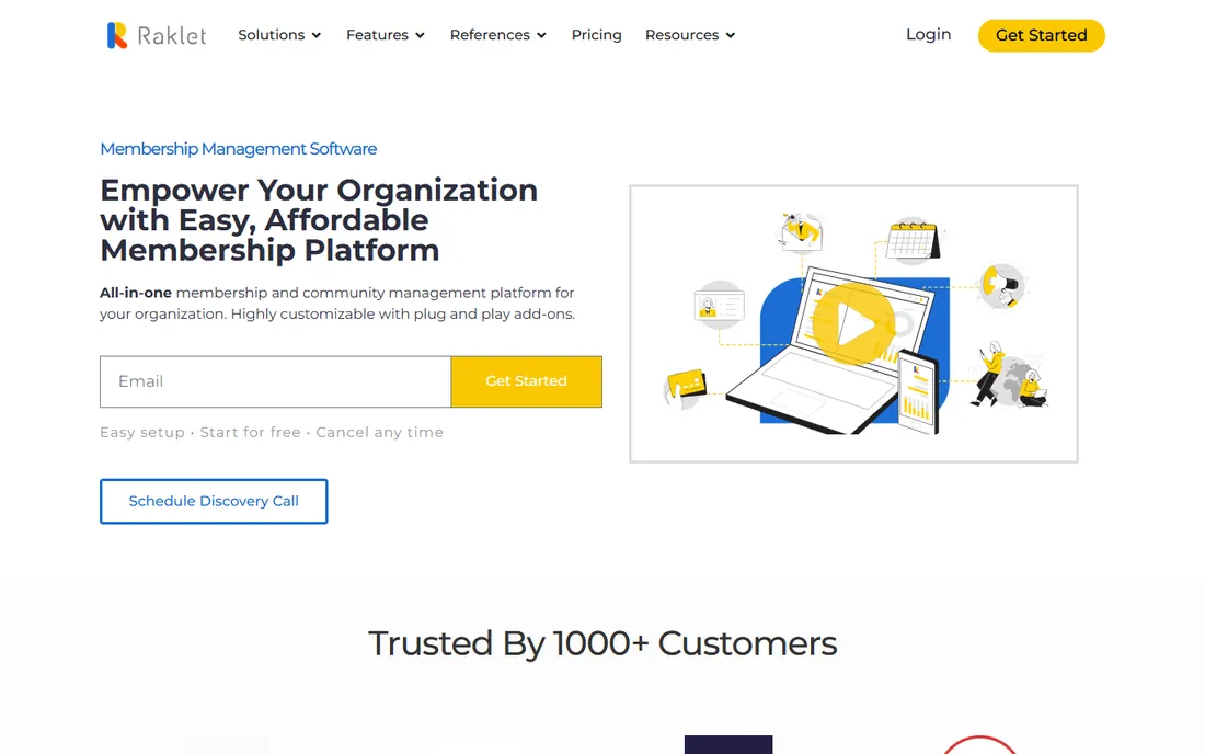 Raklet homepage