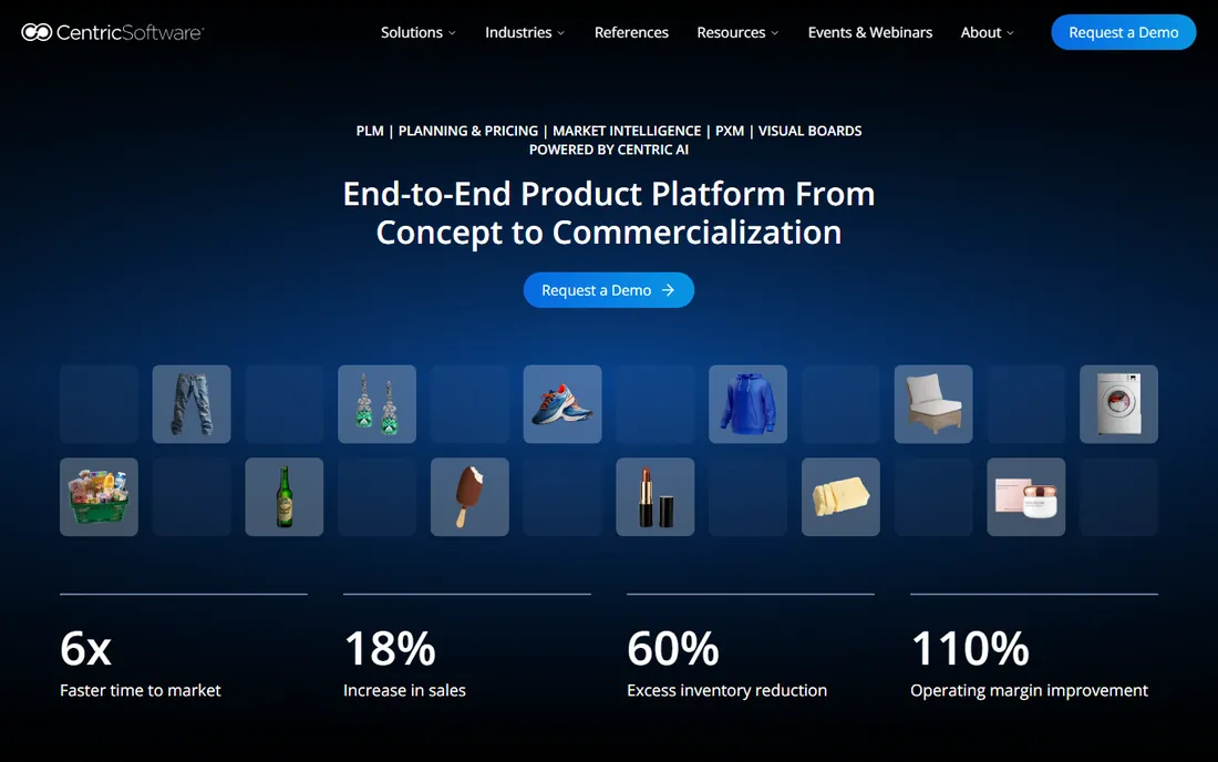 Centric Software homepage